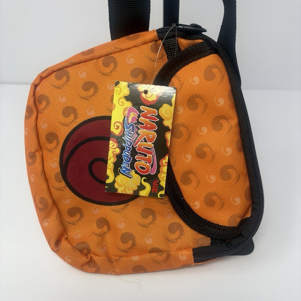 Naruto Shippuden Hidden Leaf Village Crossbody Shoulder Bag Orange New Tags